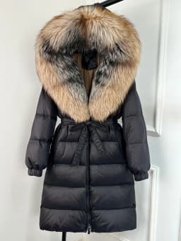 Janveny 2026 Winter Puffer Jacket Women Large Real Fox Fur Hooded Thick Warm White Duck Down Coat Long Female Parkas Waterproof
