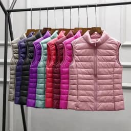 2026 White Duck Down Jacket Women Vest Autumn Winter Sleeveless Waistcoat Warm Lightweight Puffer Jacket Female Tops Outwear