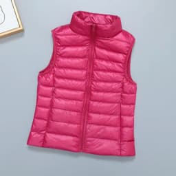 2026 White Duck Down Jacket Women Vest Autumn Winter Sleeveless Waistcoat Warm Lightweight Puffer Jacket Female Tops Outwear