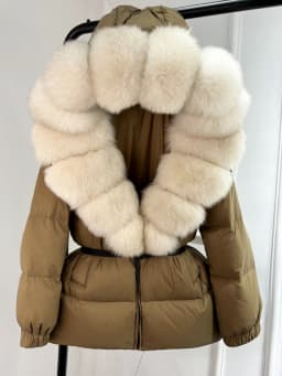 Janveny 2025 Winter Puffer Jacket Women Real Fox Fur Hooded Thick Warm 90% White Duck Down Coat Female Parkas Waterproof