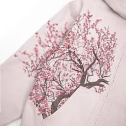 American Harajuku Sakura Retro Embroidery Pink Hoodie Y2K Jacket Men Women Gothic Streetwear Oversized Casual Fashion Outerwear