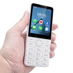 DOOV R77 4G Smart Touch Screen Keypad Mobile Phone without Camera 2.8 Inch 3GB+32GB 2100mAh Android 14 Whatsapp Hebrew keyboard
