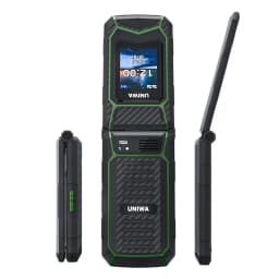 UNIWA X29 GSM Flip Phone 2.8 Inch Double Screen Dual SIM Big Font Big Button For Senior 2000mAh Wireless Radio Russian Keyboard