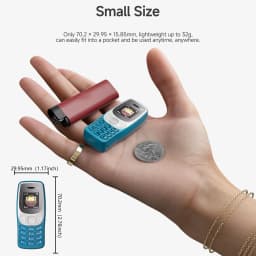 SERVO BM80 LTE Super Small Mobile Phone 4G Network Auto Call Record Speed Dial Blacklist Dual SIM Standby Mini Feature Cellphone