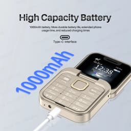 SERVO I16 Pro 4G LTE Mini Flip Mobile Phone Dual SIM Standby Call Recording Speed Dial FM Radio Blacklist Small Fold Cellphones