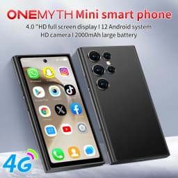 ONEMYTH S26 Pro 4G Mini Smartphone 4.0' 3GB+64GB Dual SIM 2000mAh Face Unlock Small Pocket Phone for Student Elderly Backup Phon