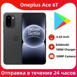 Oneplus Ace 6T Unlocked 5G Smart Phone 6.83'' 8300mAh Battery 100W SuperCharge Google Play Store