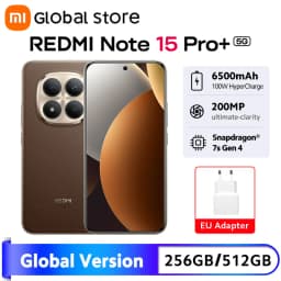 Global Version Xiaomi Redmi Note 15 Pro Plus 5G Smartphone 6500mAh 100W Hypercharge Snapdragon 7s Gen 4 CPU 6.83" AMOLED display