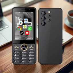 Unlocked 3.5" Touch Screen Keyboard Android Smart Slim Senior Phone 4G LTD Google Play OS 8.1 Push Button Dual SIM WiFi Hotspot