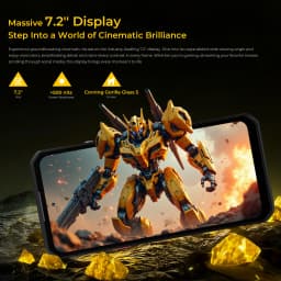 OUKITEL Rugged Phone WP60 5G 24GB(8+16) 256GB / 36GB(12+24) 512GB 7.2” HD+ 120Hz Smartphone 10000mAh 108MP Android 15 NFC