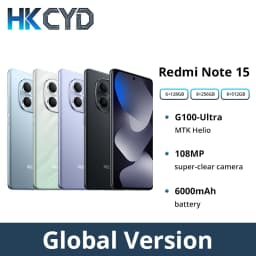 Xiaomi Redmi Note 15 Global Version Smartphone MTK Helio G100-Ultra 6.77" AMOLED display 108MP camera 6000mAh Smartphone