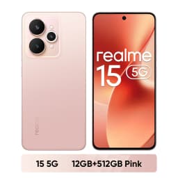 realme 15 5G Smartphone Dimensity 7300+ 5G Chipset 6500mAh Battery 45W Charge 6.77" 144Hz AMOLED Display Dual 50MP Camera NFC