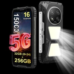 Blackview ROCK 2 Pro 5G Rugged Smartphone,32GB(8+24) RAM+256GB ROM,6.67" IPS 120Hz Display,400lm Camping Light,15000mAh Battery,33W Fast Charge,NFC,Android 16,IP68 IP69K Waterproof Outdoor Phone