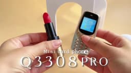 SERVO Q3308Pro 3 SIM Card Mini Mobile Phone Bluetooth Dial Magic Voice FM Call Recorder 1.33inch Small Pocket Button Cell Phones