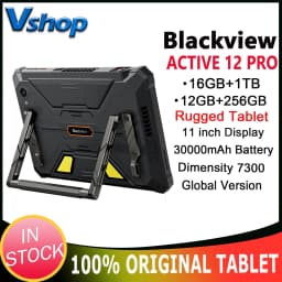 Blackview Active 12 Pro Projector Rugged Tablet 11'' FHD+IPS 90Hz Display Dimensity 7300 12GB+256GB 30000mAh Bettery Google Play