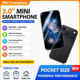 3G Mini Smartphone 3.0-inch Android System Play Store Whats APP GPS WiFi Dual SIM Card Small Smartphone