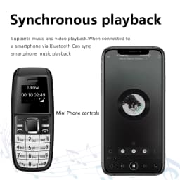 SERVO BM200 Mini Mobile Phone Dual SIM Standby Magic Voice Bluetooth Dial Wireless Bluetooth Earphones Mini Button Telephones
