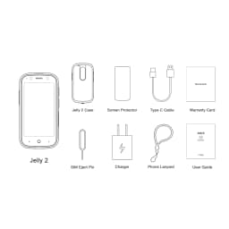 Unihertz Jelly 2, Super Mini 4G Phone Android 11 6GB+128GB Smartphone 2000mAh Battery NFC Fingerprint Unlocked
