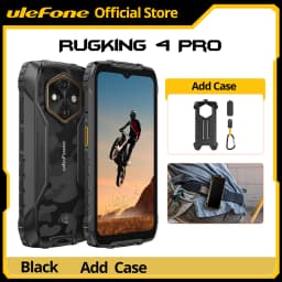 Ulefone RugKing 4 Pro Rugged Phone Android 15 Up to 16GB+256GB Waterproof Smartphone 10200mAh 48MP Camera NFC Global 6.56" 120Hz