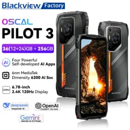 2025 Blackview OSCAL PILOT 3 Rugged Phone MTK 6300 12GB+256GB Telephone Portable 6.78" FHD+2.4K Display 120H Smartphone Android
