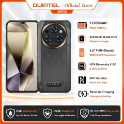 OUKITEL WP35 Rugged Smartphone 5G 11000mAh Big Battery Android Mobile Phone 24GB+256GB 108MP Camera 6.6" FHD+ Display IP68 Wa