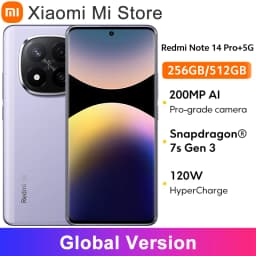 Smartphone Xiaomi Redmi Note 14 Pro Plus 5G Global version 120W HyperCharge AMOLED display 200MP AI camera Snapdragon® 7s Gen 3