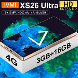 {Hot New } IVMI XS26 Ultra Smartphone 6.9-inch Android 10 3GB RAM 16GB ROM Face ID 4G Network Google Play Store Phone