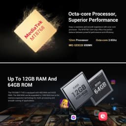 FOSSiBOT F105 Rugged Smartphone 12(4+8)GB+64GB 10300mAh Android 14 OS Mobile Phone 20 MP Camera 6.745" HD+ IPS Phone