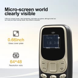 SERVO BM10 Super Mini Mobile Phone 4G LTE Dual SIM Standby Speed Dial Call Recording Blacklist MP3 Player Small Backup Cellphone