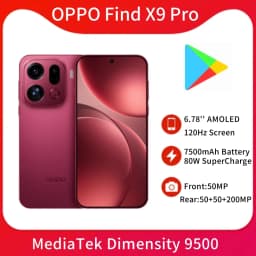 Original OPPO Find X9 Pro 5G Smart Phone Dimensity 9500 6.78'' 120Hz AMOLED Screen 7500mAh 80W SuperCharge NFC Chinese Version