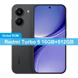 CN Global ROM Redmi Turbo 5 256GB/512GB 6.59" AMOLED Screen Dimensity 8500-Ultra 100W 7560mAh Battery 50MP+20MP Camera