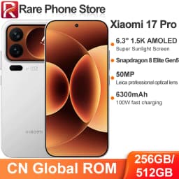 CN Global ROM Xiaomi 17 Pro 256GB/512GB 6.3” 1.5k AMOLED Screen Snapdragon 8 Elite Gen 5 50MP+50MP Camera 100W 6300mAh Battery