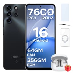 DOOGEE B10 Pro Smartphone 64GB+256GB 6.63” FHD 120Hz Display IP68 Helio G100 7600mAh Battery 64MP Camera Android 16 NFC