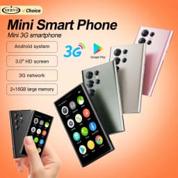 SERVO S26 Android Mini Smartphone 3G WCDMA 2G RAM 16GB ROM Play Store WhatsAPP WiFi Hotspot 3.0" Dual SIM Small Smart Cellphones