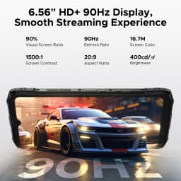 DOOGEE Blade10 Pro Energy Rugged Phone 12GB+128GB 6.56” HD+ Screen 6150mAh Large Battery 50MP AI Camera UNISOC T7250 NFC Android 16 Smartphone