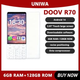 NEW DOOV R70 4G Touch Screen Keypad Smartphone 6GB+128GB 2600mAh 4.0 Inch Without Camera Android 14 Wifi WhatsAPP Mobile Phone