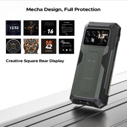 DOOGEE S200 Max Rugged Phone 36GB+512GB 22000mAh 66W Dual-LED Flashlight 1.32" Rear Display Dimensity 7050 108MP NFC Smartphone