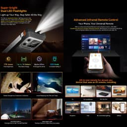 Blackview XPLORE 1 Rugged Phone 16GB+512GB 6.78'' 2.4K Display Android 15 Dimensity 7050 20000 mAh NFC 5G Smartphone