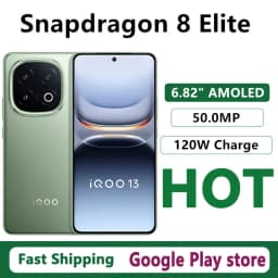 Original Vivo Iqoo 13 Mobile Phone 6.82" AMOLED 144HZ 50.0MP Camera 120W Charge 6150mAh Snapdragon 8 Elite Android 15.0 OTA