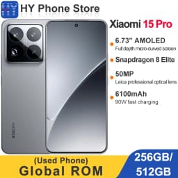 CN Global ROM Xiaomi 15 Pro 256GB/512GB 6.73”2k AMOLED Screen Snapdragon 8 Elite 50MP+32MP Camera 90W 6100mAh Battery (Used)