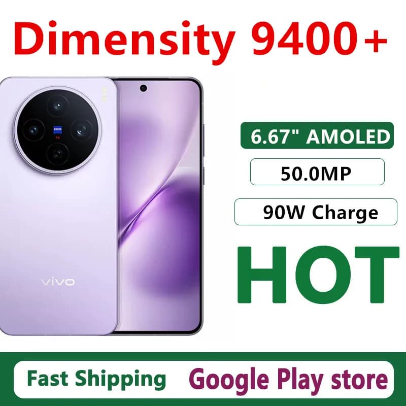 Original Vivo X200S Mobile Phone Dimensity 9400+ Android 15.0 OTA 6.67" AMOLED 120HZ 50.0MP Camera 90W Charge 6200mAh Battery