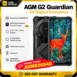 AGM G2 Guardian 5G Rugged Smartphone 500m Thermal Imaging, 10mm Lens, 25FPS, 108MP+32MP Camera, 12GB+256GB, 7000mAh Battery,