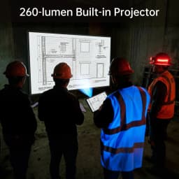 8849 Tank Pad Ultra Unihertz Rugged Tablet with Projector 260 Lumens 1080P 23400mAh 32+512GB Wifi 6 5G Android15 Dimensity 8200