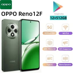 2026 New OPPO Reno12F Smartphone with 12GB RAM And 512GB Storage High-End Memory for Uninterrupted Usage