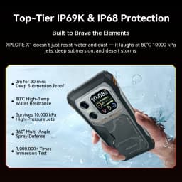 Blackview XPLORE X1 Rugged SmartPhone, 6.78" 2.4K 120Hz Display, Dimensity 7050,10000mAh Battery 55W Charging,108MP+50MP Camera