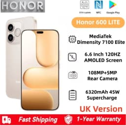HONOR 600 Lite Global Version 5G Smartphone Dimensity 7100 Elite Camera 6520mAh 45W Supercharge 6.6" 120HZ AMOLED Display NFC