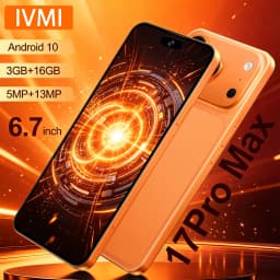 IVMI 17Pro Max Smartphone Android 10.0 Dual SIM 6.7‘’ 3GB RAM 16GB ROM 4G WIFI Play Store Fingerprint Face ID Mobile Phones