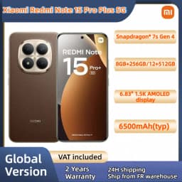 Xiaomi Redmi Note 15 Pro Plus 5G Global Version Snapdragon® 7s Gen 4 NFC 6.83' 1.5K AMOLED 200MP Main Camera 6500mAh 100W 120Hz