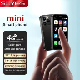 ONEMYTH XS16 Mini Smartphone 3.0'' Screen Quad Core 2000mAh LTE 4G Dual SIM Type-C Android 10.0 Small Mobile CellPhone