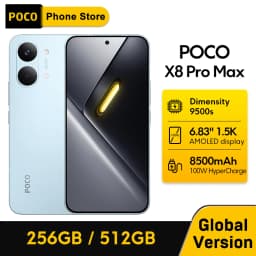 POCO X8 Pro Max 5G Smartphone Global Version Dimensity 9500s 8500mAh 100W Charging 6.83'' 1.5K 120Hz Display 50MP NFC